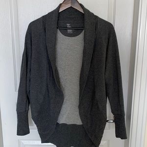 Grey casual lightweight cardigan